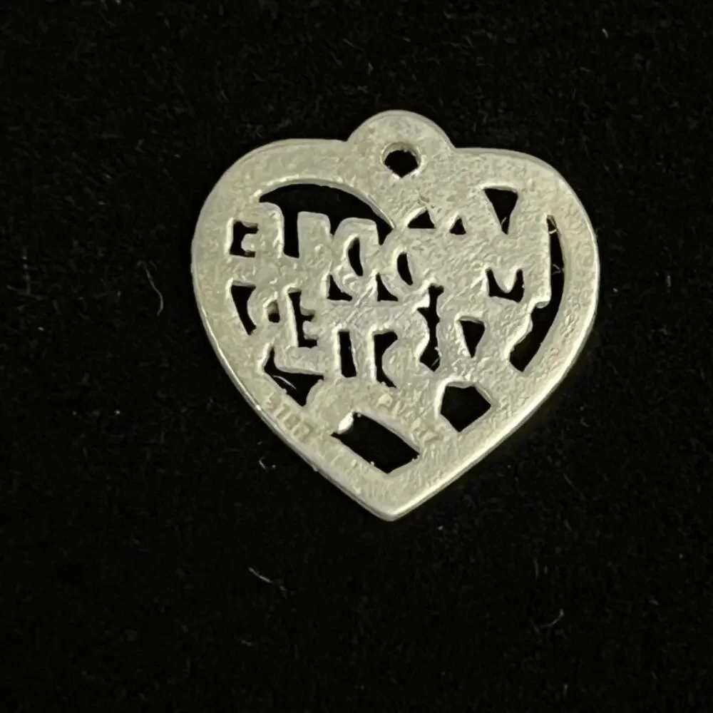 James Avery Sterling Silver Middle Sister Heart Charm Older Hallmark